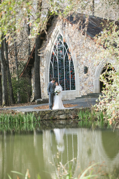 chapel bride and groom