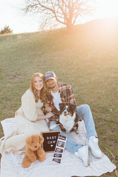 Baby Announcement photos with ashley cole photography