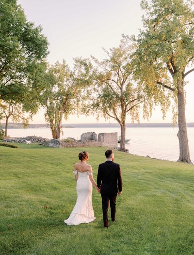 Parents of the bride look lovingly toward the couple during their ceremony at The Highline.