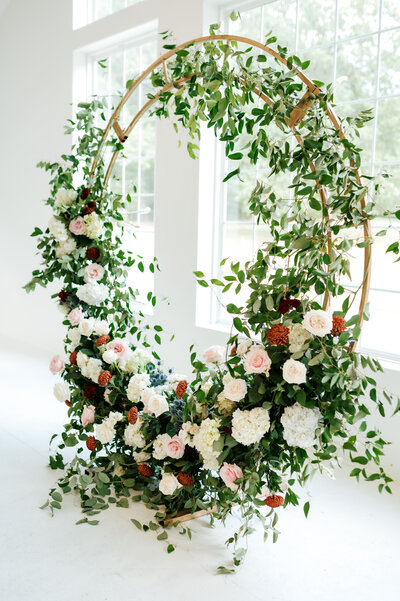 Floral Circular Arch for Wedding