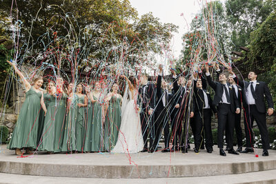 Fun dance floor photo from LGBTQ Blue Hill at Stone Barns wedding reception