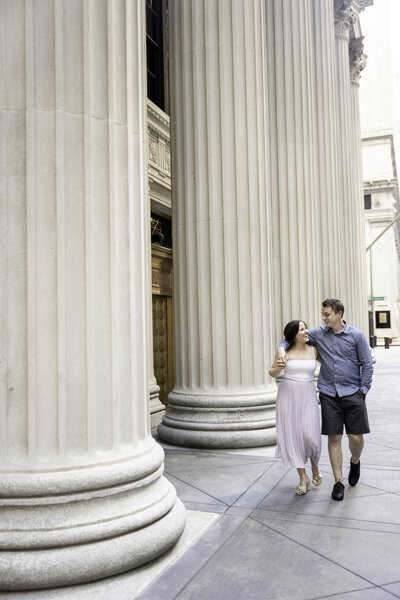 chicago loop engagement session
