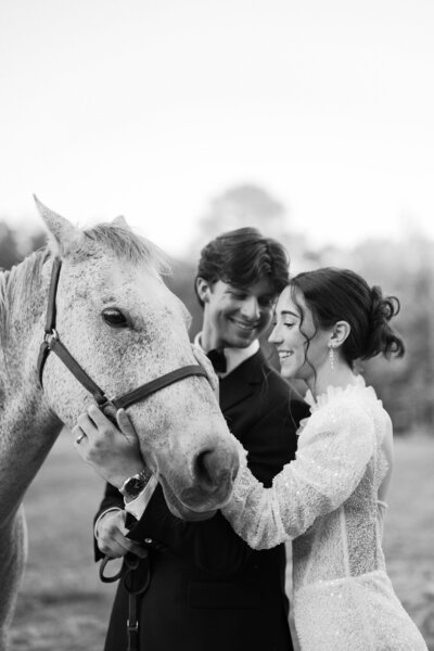 raleigh outdoor wedding venue garden with horses