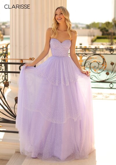 Light purple prom dress
