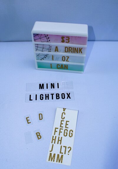 light up lettered signage