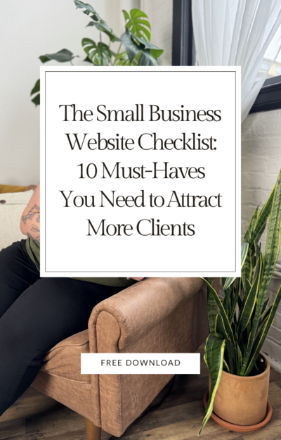 Title page for the website checklist on how to make your DIY website attract more clients