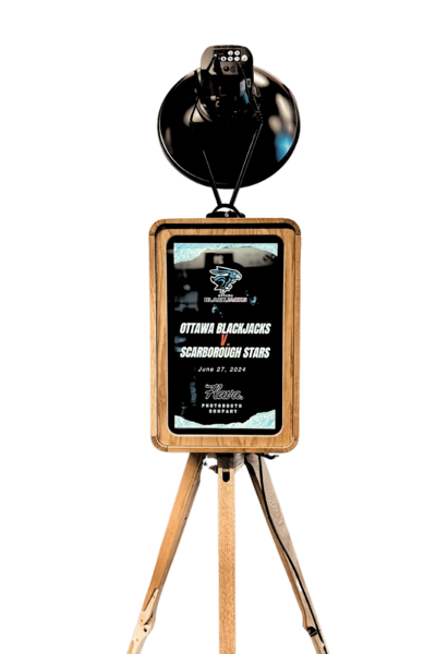 Branded Photo Booth for Ottawa BlackJacks Home Opener Game