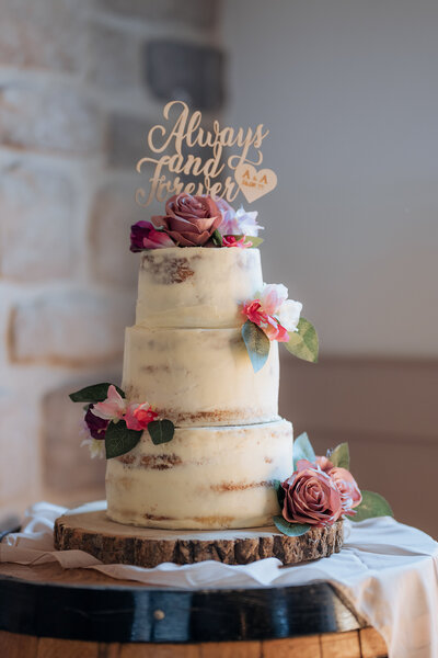 Bride and Groom at Stretton Manor Barn