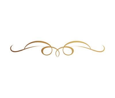 gold calligraphy flourish