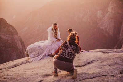 taft point elopement in yosemite park photoshoot of christine bradshaw the colorado photographer