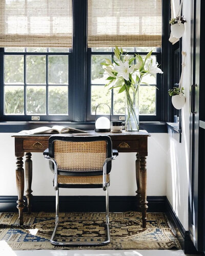 Traditional desk and work station by interior designer Dana Triano of Dana Triano Designs