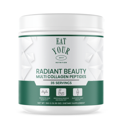 Radiant beauty multi collagen peptides by Eat Your Nutrition.