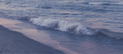Wavy tides on the shore