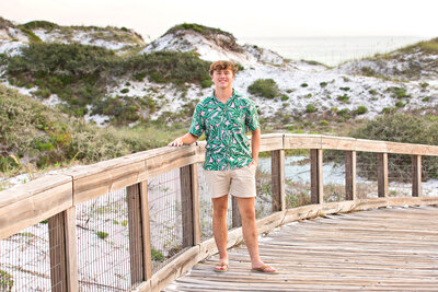 WaterSound FL photography of a senior boy