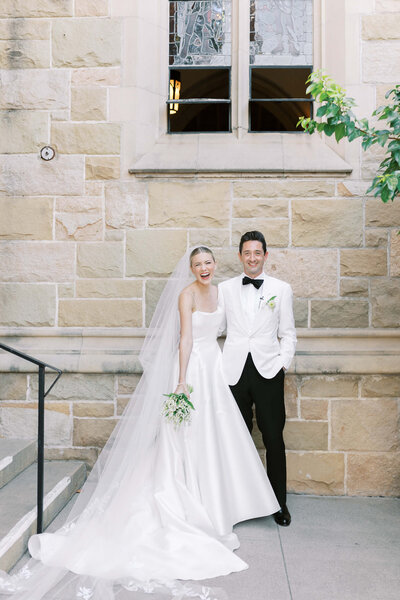 Bride & Groom Portrait at Trinity Church