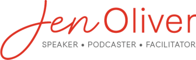 Jen Oliver Logo - Speaker, Podcaster, and Facilitator