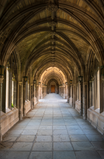 The hallways of Cornell University.