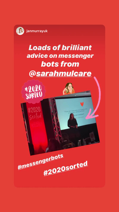 Speaker about chatbots Sarah Mulcare