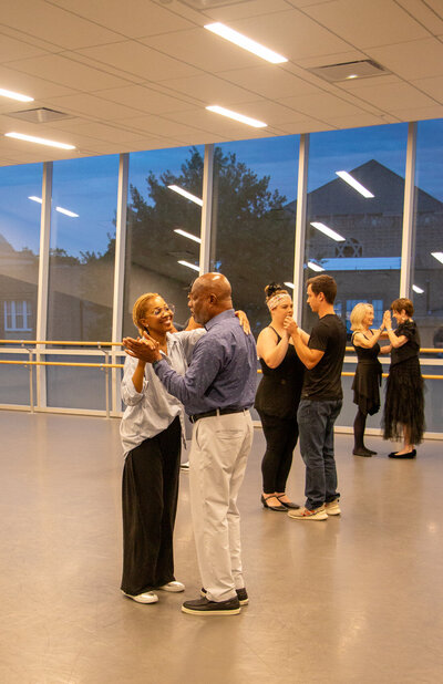 Group dance lesson by Curtsy Ballroom