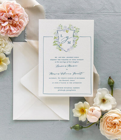 Classic  Floral Wedding Invitations