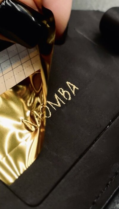 Custom calligraphy services at an event