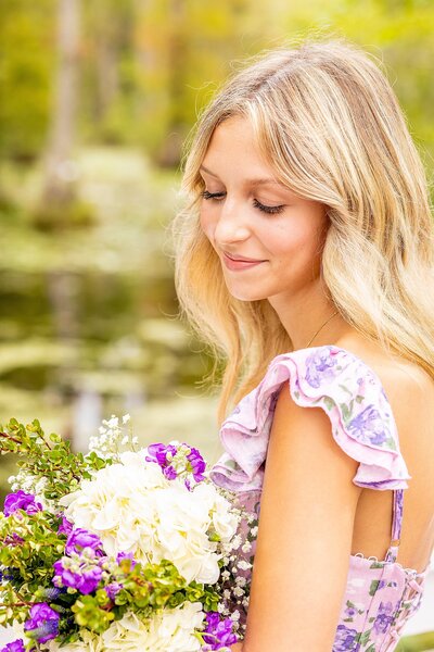Lifestyle senior portrait in Charleston capturing personality and natural expression