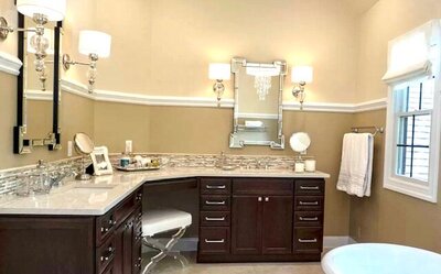 DRL Home Staging New Jersey Primary Bathroom