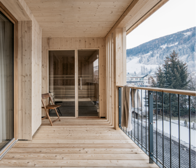 Saunafoto von "Das bleibt – Alpine Suites"