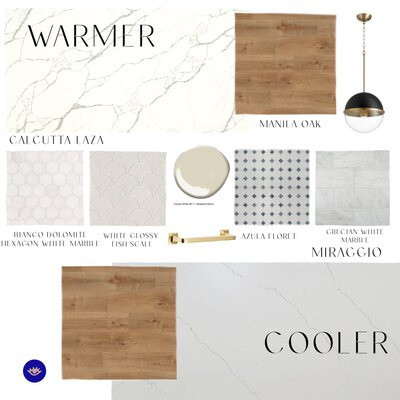Warmer and Cooler mood board design