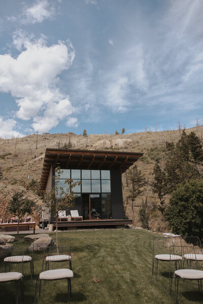 airbnb colorado wedding reception space in mountains.