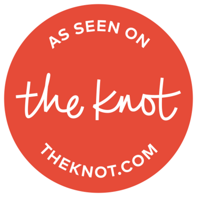 as featured on the the knot badge for little rock wedding photographers