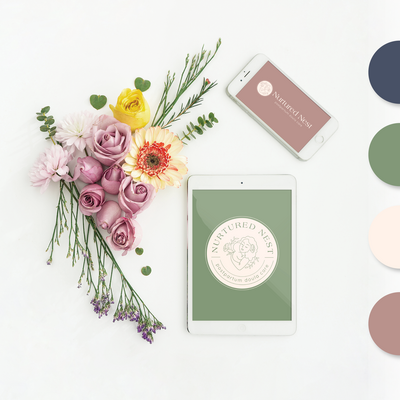 Starter branding package including logo design, social media templates, and foundational branding materials for small business owners.