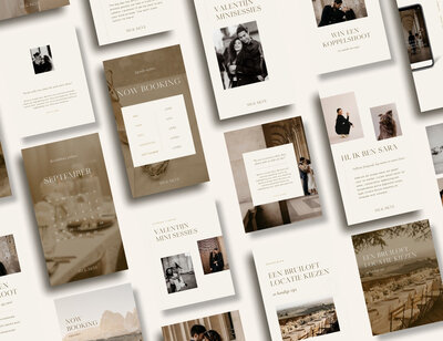 Instagram templates voor bruiloftfotografen