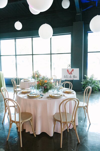 Wedding tables and chairs