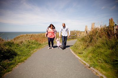 family photographs by the sea
