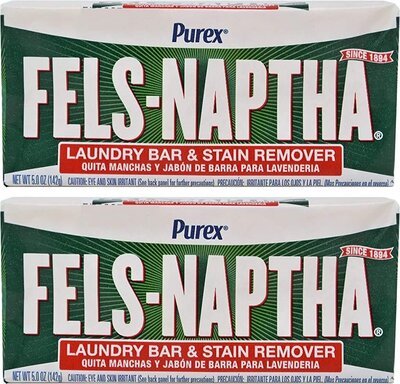 Fels Naptha Soap - A powerful old-school stain remover and laundry booster—great for massage sheets and uniforms. (Category: Laundry Essentials)
