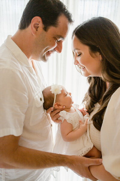 Orange County Minimalist and Natural Newborn Baby Photographer in-home shoot in Newport Beach