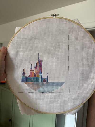 Close-up of Katie Fri Photography’s crossstitch work, reflecting attention to detail and creativity.