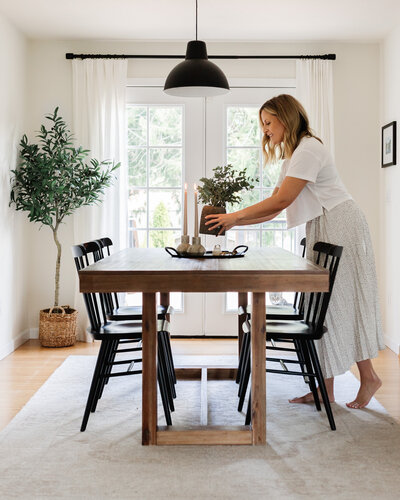 Katie in dining room