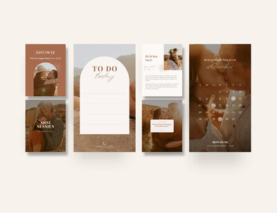Boho Instagram templates voor fotografen