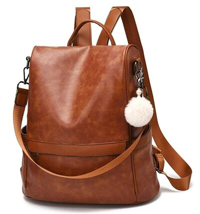 Women Backpack Purse Leather Anti-Theft