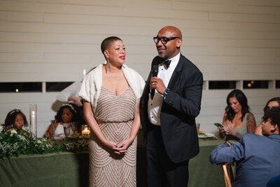 this father gives an emotional wedding speech for his daughter, the bride