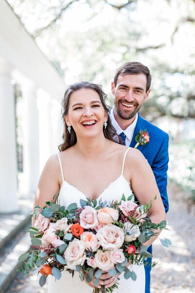 Julie + Ryan - Elopement in Forsyth Park Savannah - The Savannah Elopement Package, Flowers by Ivory and Beau