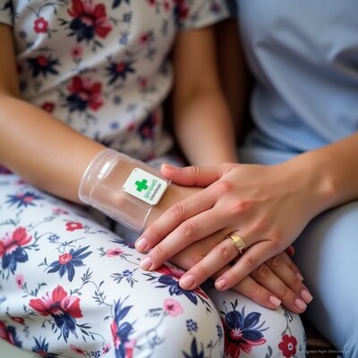 Hospital patient receiving treatment, highlighting mortgage protection insurance for income disruption in NZ.