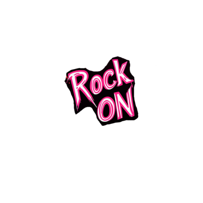 Rock On Sticker in Star of Rock Template Reflecting Confidence and Style