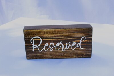 reserved standing sign for rent