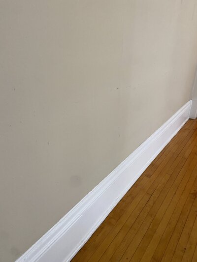After image of a sparkling clean floorboard