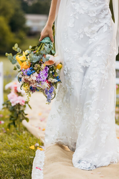 Shot of stunning spring bridal bouquet, Baltimore wedding photography