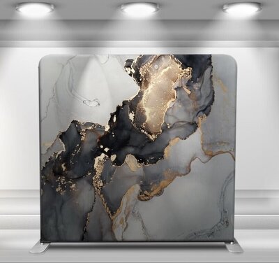 Opulent noir elegance design for custom printed backdrop