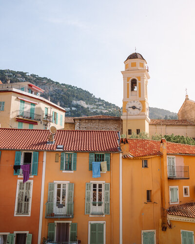 Colourful French Riviera village villefranche sur mer